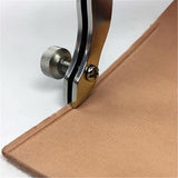 Leather Edge Creaser, Adjustable Leather Edger Creaser Wooden Handle Outside Edge Creaser Leather V1192-AZ-W-5288