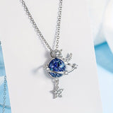 **Whispers of Stars Galaxy Collarbone Chain, Gifting You a Corner of a Private Universe** V1102-XZXL001