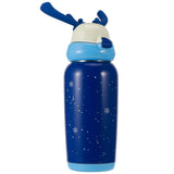 Portable Cute Stainless Steel Thermal Insulation Water Bottle with Straw for Children 500mlBlue V1294-YM0901-3117200122912