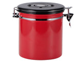 Stainless Steel Sealed Tank MoistureProof Coffee Bean Tea Storage Pot with Air Evacuation Valve V1294-YM0901-3118200183914