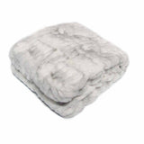 Meadow Soft Faux Fur Throw Rug 127 x 152 cm Arctic Fox V442-ATX-THROW-MEADOW-ARCTICFOX-RE