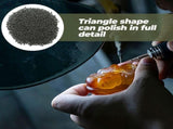 Silicon Carbide 4mm Triangular Polishing Media 500g for Rock Tumbling and Jewelry Buffing V1366-AZ2-W-20480