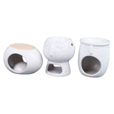 3Pcs Ceramic Tealight Candle Holder Oil Burner Wax Melt Oil Burner for Home Bedroom Decor Christmas V1294-YM0710-3115230111811
