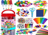 Pipe Cleaners Craft Kit with Moving Eyes and Balls, MultiColor V1237-ZY-506-0005