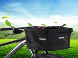 Waterproof Removable Bicycle Front Basket with Aluminum Frame, Pet Carrier & Multi-Purpose Handlebar V1259-DP01-A-2769