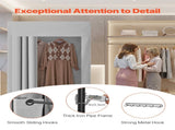 Fitting Room, Dressing Room with Thick Polyester Curtains, Privacy Space with Shading Curtain and a V952-SYJFXDLSWHB0ZLMN1001V0