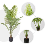 SOGA 2X 180cm Green Artificial Indoor Rogue Areca Palm Tree Fake Tropical Plant Home Office Decor APLANT1806X2