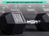 20KG Commercial Rubber Hex Dumbbell Gym Weight V63-794115