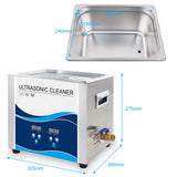 10L Digital Ultrasonic Cleaner Jewelry Ultra Sonic Bath Degas Parts Cleaning V238-SUPDZ-32577185054800