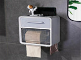 Toilet Paper Roll Box Waterproof Wall Mount Toilet Tissue Holder No Punch Bathroom Tissue Roll Box V1294-YM0716-3112220043714