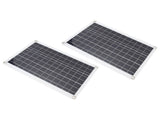 2PCS Solar Panel Kit 18W 18V Polycrystalline Silicon Portable USB Type C DC Solar Panel Charger with V1294-YM0901-3114230167811