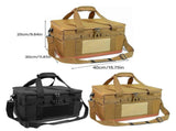 Large Capacity Camping Cookware Organizer Bag, Outdoor BBQ Utensil Storage with Handle V1308-DSZKI-2736