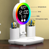 Dimmable Colorful Led Lights, Folding Smart Ambience Desk Rechargeable USB Led Display Reading V1366-AZ2-W-26347