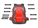 60L Waterproof Outdoor Hiking Backpack Camping Outdoor Trekking Bag V462-TO-29-06