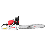 Giantz 74cc Petrol Chainsaw 22" Bar E-Start Tree Pruning Chain Saw CSAW-74CC-N-22FC-RDWH