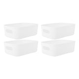 10PCS Cupboard Box Mini Organizer Bin PP Side Handle Rounded Edge Modern Versatile Storage Baskets V1294-YM0901-3117230364611