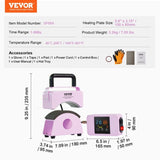 Hat Press Machine Mini Hat Heat Press for Caps 5.9x3.15 inch Plate Purple V952-BXSKMJBJMINIB06CLV3