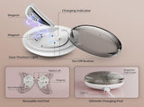 Red Light Microcurrent Eye Massager for Under-Eye Care On-the-Go V1107-CS-EGWTPM2