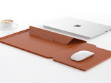3-in-1 Detachable PU Leather Laptop Sleeve with Ergonomic Stand & Mouse Pad V888-ELOSUNG39004