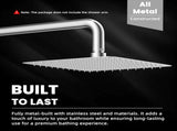 20" Showerhead with 10" Rainfall Showerhead V1258-DP02-C-814