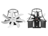 Wood Fan Pipe Fireplace Fan 7 Blades Fan On Chimney Silent Motors Heat Powered Wood V1294-YM0706-3114230124313
