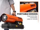 UNIMAC 20KW Portable Industrial Diesel Direct Forced Air Space Heater, Commercial Grade for V219-UMDHVP03A