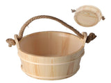 6L Sauna Bucket SPA Steam Room Accessory High Capacity Wooden Barrel for Shower Swimming Pool V1294-YM0901-3111210203911