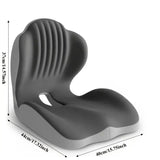 Ergonomic Memory Foam Seat Cushion provides comfortable lumbar and back support, suitable for office V1232-ZKJYZD001