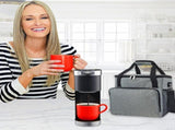 Coffee Maker Bag Single Coffee Brewer Waterproof Bag with Extra Pockets Coffee Machine V1369-AZ3-W-12720