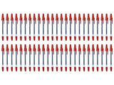 Ballpoint 12/24/50/100Pcs Office Ball Point with Refills, Blue/Black/Redness Inks, Writing V1370-AZ4-12869