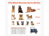 Dog Bike Trailer, Supports up to 40 kg, 2-in-1 Pet Stroller Cart Bicycle Carrier for Small & Large V952-TCTCLYSCWZXCV6PKI001V0