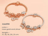 10 Styles Charm Bracelets Set Colorful Alloy & Glass Beaded Bracelets,Buy 2 for Better V1132-NSSL16-DOUBLE