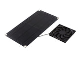 Solar Powered Fan Portable Monocrystalline Silicon 10W IP65 Waterproof Exhaust Fan for RV 18V V1294-YM0703-3114230003811