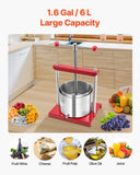 Fruit Wine Press Manual Press for Wine Making 1.6 Gal/6L Stainless Steel V952-GJYZJTMBXG6LEFHOVV0