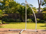 Gardeon Hammock Stand 150kg Capacity White Steel Frame for Hanging Chairs HM-CHAIR-STAND-X-WH