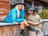 Jacaru 110 Croc Hunter Outback Hat with Real Crocodile Headband - Brown V563-110-BROWN-L