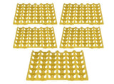 5PCS Plastic Egg Flats 30 Cell Egg Crates Holder Tray for Storage Transportation Home Farm V1294-YM0714-3111210360713
