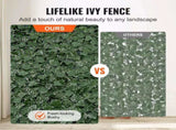 Ivy Privacy Fence, 39 x 158in Artificial Green Wall Screen, Greenery Ivy Fence with Mesh Cloth V952-WLSRZZWQ1J39NK3IBV0