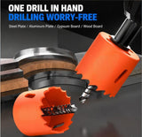 160mm Bi-Metal M42 High Speed Steel Hole Saw with Pilot Drill Bit, Smooth Cutting Edge for PVC, V1107-147-39978