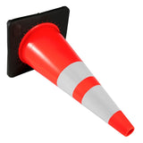 6Pack 36" Traffic Cones, Road Parking Cone with Black Weighted Base, PVC Orange Traffic V952-36INHDBJMLZ6PCS01V0