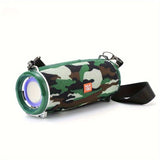 Portable Wireless Speaker Bluetooth Speaker Flashing LED Lights Party Speaker - Black - Size 01 V1106-791-25188-BLK-01