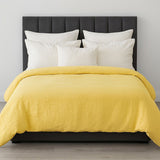 100% Cotton Muslin Duvet Quilt Cover Set w/ 2 Pillow Cases in Yellow - Super King V563-MUSLIN_DVT_YLW-SUKING