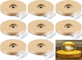 8 Pcs Wooden LED Display Base Lighted Base for Crystal Art Wood Display for Glass Art 3D Crystal V1258-DP02-C-2747