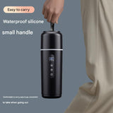 White Portable Car Electric Kettle 12V/24V Universal USB Travel Water Boiler 500ml 316 Stainless V888-ELOSUNG51235