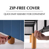 Metal Bedframe Mattress Foundation King V264-BFS-207F-DGR-KG-1