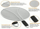 13 Inch Stainless Steel Oil Splatter Sieve Frying Pan Fine Mesh Prevent Hot Oil Splashing Cooking V1366-AZ2-W-02671
