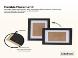 Kitchee 12 Pieces Photo Frame Set - Modern Gallery Wall Mixed Sizes Matt Black V238-SUPDZ-41889230225488