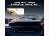 Boat Trailer Guide, 1175mm with LED Light Trailer Guide Poles, 2PCS High-Hardness Steel Guide-Ons, V952-CTCDGDLXBS40N0BCN001Y3