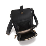 Women's Full Grain Leather Crossbody Purse with Built-in RFID Wallet - Lightweight Large Capacity V1192-AZ-W-29963