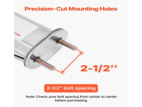 Stainless Steel Angled Spring Loaded Mud Flap Hangers, 2-1/2" Bolt Spacing Mudflap Hangers V952-BKCDNBDJ212ILJ4FL001V0